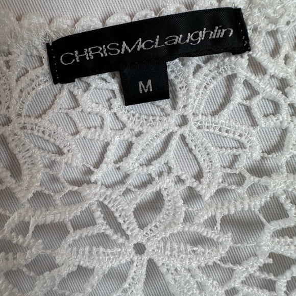 Chris McLaughlin White Crochet Floral Jacket - Picture 3 of 4